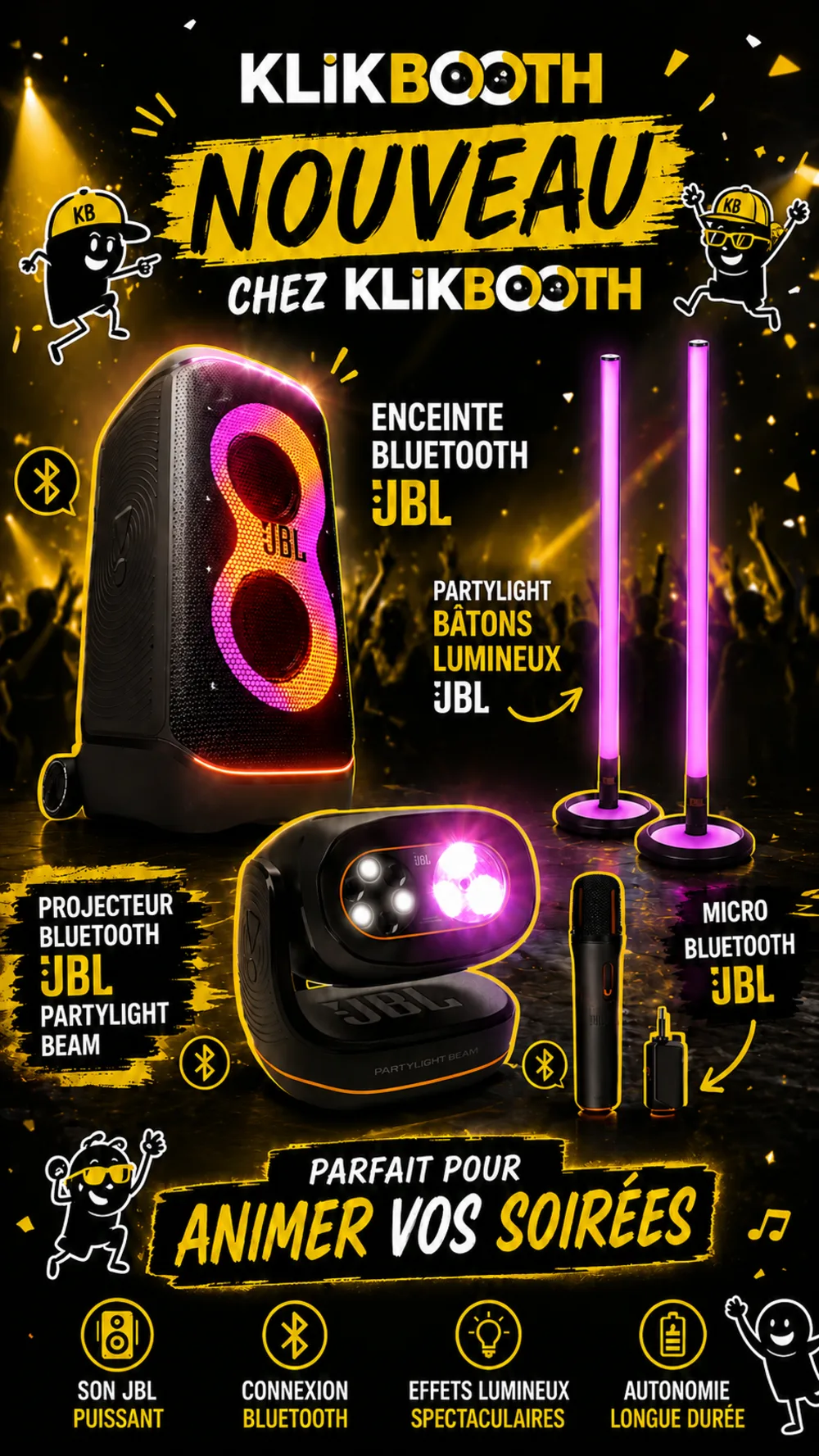 Kit ambiance JBL pour animer une soirée